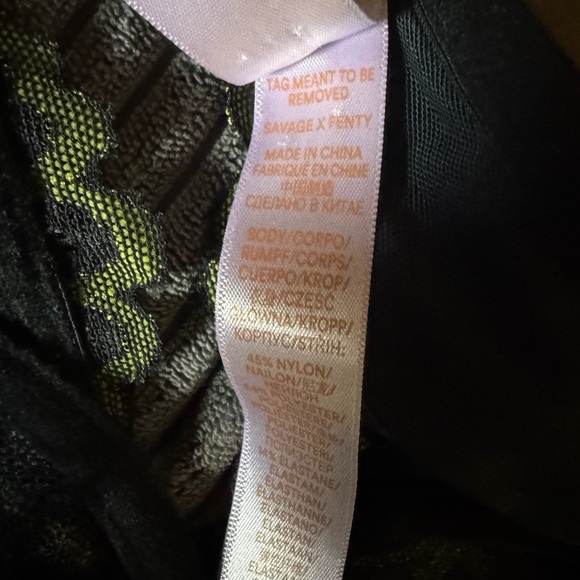 Savage X FENTY Sorry Not Sorry lace  balconette bra Green Size 36DDD / 36F - Picture 12 of 15